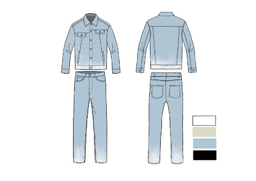 服装手绘款式图 效果图